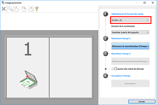figure : fenêtre Image panorama